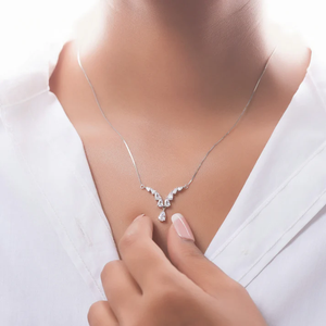 Collar de Tenis de Moissanita con Cadena Fina y Elegante, Plata de Ley 925 Sólida y Duradera, Joyería Elegante para Mujer - Product Image 3