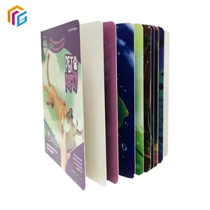 Factory Wholesale Price Print Cheap Round Corner Thick Cardboard Art Paper Children And Baby Board Book Printing