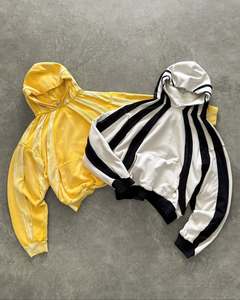 Mochila com Capuz Unissex de Inverno, Ecológica, com Listras, Estampa em Cores Contrastantes, 500 Gsm de Algodão, Logotipo Personalizado, Tamanho Grande - Product Image 1