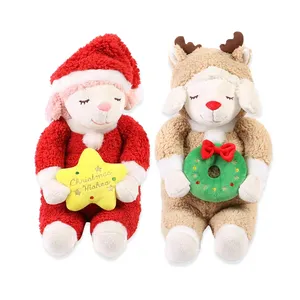 CE/ASTM 2024趋势新品定制圣诞羊毛绒玩具毛绒动物玩具拥抱玩具圣诞礼物