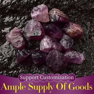 Pierre de cristal de <span class=keywords><strong>fluorite</strong></span> violette pour la protection de l'énergie de mise au point d'intuition-pour les styles de mascotte de lettres d'amour Feng Shui - Product Image 3