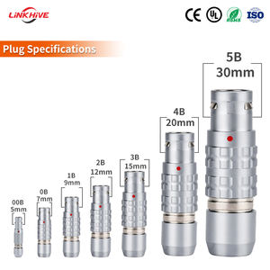 Connecteurs auto-bloquants Push-Pull à contact plaqué or série B 00B-5B, conception OEM FGG FEG EGG ENG ECG PHG PKG HHG, prise de courant - Product Image 2