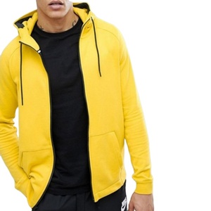Wholesale Winter Zipper Fleece Custom Streetwear Cotton <b>Pullover</b> Knitted Wholesale plus Size <b>Men's</b> Hoodies Full Zip Up - Product Image 1