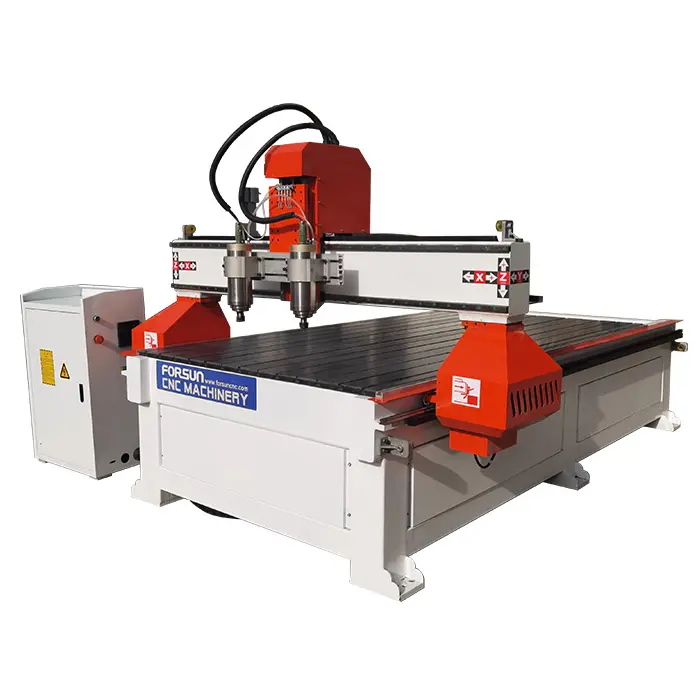 High performance 1325 cnc 4th axis router machine with rotary and multi-spindles for wooden furniture