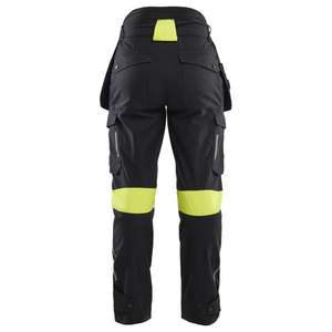 BLAKLADER - 710815129933C48 Women's Craftsman Inherent <b>Trousers</b> Black/<b>Hi</b>-<b>vis</b> yellow - EAN 7330509910382 <b>WORK</b> <b>TROUSERS</b> - Product Image 2