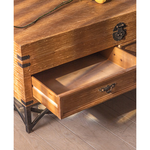 Gran centro de entretenimiento de madera rústica soporte de TV de granja con cajones gabinete de consola de medios para el hogar sala de estar - Product Image 6