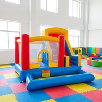 Château gonflable multifonctionnel, trampoline gonflable, toboggan, piscine combinés