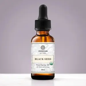 Aceite de semilla negro prensado en frío puro, Etiqueta Privada, aceite de semilla orgánico Premium de comino Nigella Sativa