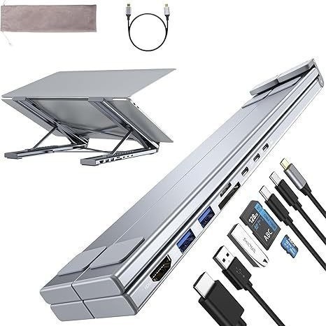 Mgitec 8 in 1 USB-C Hub Laptop Docking Station with for and USB 3.1