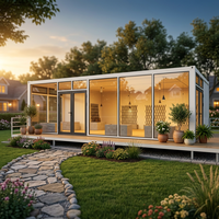 Maison préfabriquée de luxe sur mesure, écologique, de conception européenne, à 2 étages, en conteneurs, pour usage de villa, avec 3-4 chambres, idéale pour villa, école, hôpital