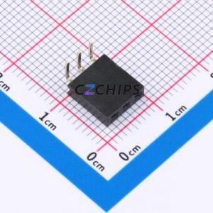 FH2.54-06-03PWD Pin Socket Bent Lead Through Hole,P=2.54mm Connector 1x3P 2.54mm Square Hole Right Angle Insert - Product Image 1