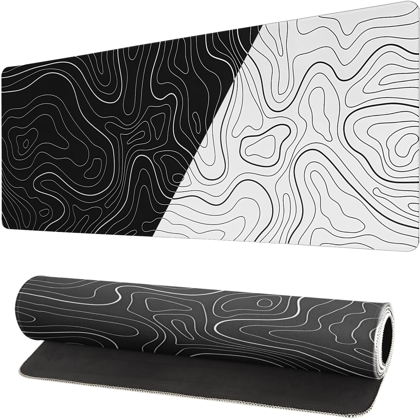 Black and white contour lines-800*300mm