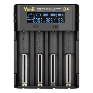 Accessori per Batterie Caricabatterie Intelligente D4 LCD 2A USB Rapido 4 Slot per Batterie al Litio 18650 21700 26650 AA AAA Fornitura di Fabbrica - Product Image 3