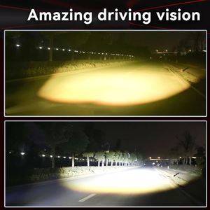 ไฟสปอร์ตไลท์มอเตอร์ไซค์หน้าแบบสองสี 30W 3000LM กันน้ำ IP67 ไฟตัดหมอก LED สำหรับขับขี่ 2 เลนส์ - Product Image 5