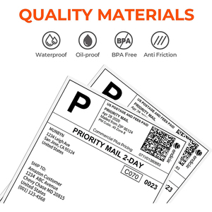 Chất lượng cao 4x6 nhiệt giấy nhãn gấp tùy chỉnh trực tiếp tự dính bao bì nhãn - Product Image 5