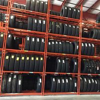 Chariot empileur en acier pour la manutention industrielle, support de stockage pour pneus de moto