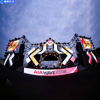 Pantalla LED para Eventos Pushunled, 4K 3D, Alquiler de Pantallas LED Publicitarias P4.81, Fondo para Bodas, Pantalla de Video de Alta Resolución de China