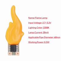Ampoules LED COB 3V à effet flamme, filament LED 2200K, diode Edison, accessoires de décoration, ampoule de lumière de bougie, bricolage, lettre
