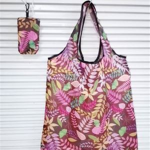 Sac de courses pliable écologique, sac fourre-tout, logo personnalisé disponible, sac cadeau en tissu floral créatif, prêt à être expédié - Product Image 4