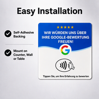 Carte NFC vierge avec 16 options de langues, carte Google Review NFC, réinscriptible 100 000 fois, carte de table en acrylique personnalisée pour les avis 5 étoiles