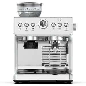 Mesin kopi pintar, pembuat kopi Espresso dengan penggiling biji, mesin kopi Italia 20 Bar