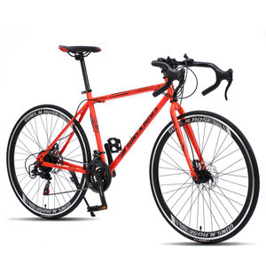 Nouveau design 700C fibre de carbone gravier vélo de course 21 vitesses prix usine Chine fourche en acier 21 vitesses engrenages frein à disque Stock disponible - Product Image 1