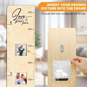 <span class=keywords><strong>Tableau</strong></span> de hauteur personnalisé Règle de mesure pour enfants pour mur Règle de croissance en bois pour enfants et décoration en bois pour bébé - Product Image 5