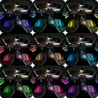 Kit de bande LED intérieure de voiture à 9 couleurs pour BMW F30 F35 2010-2018, éclairage d'ambiance néon pour portières, compatible CIC NBT, fabriqué en Chine