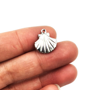Pendentifs en Acier Inoxydable Coquillage H1070 Forme Éventail Queue de Poisson Apprêts Bijoux Accessoires DIY Été 2024 - Product Image 2
