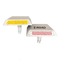 43 Marqueurs routiers réfléchissants œil de chat pour la sécurité routière / Marqueurs de chaussée / Marqueurs routiers en aluminium