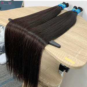 Bán buôn siêu đôi rút ra nguyên liệu lớp biểu bì phù hợp Trinh Nữ tóc con người bó mở rộng 10A 12A 15A Việt thẳng tóc bó - Product Image 5