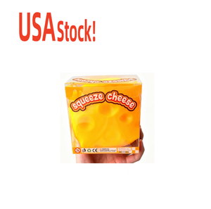 USA Stock Jumbo Kawaii Novelty Handmade PU Material Squeeze Cheese <b>Squishy</b> Fidget Toy Giant Slow Rising Stress Relief Sensory - Product Image 1