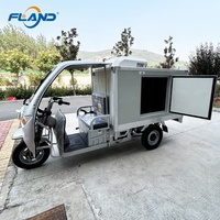 Chambre froide solaire pour le stockage de la viande, tricycle, moto, réfrigérée, compresseur Fusheng/Copeland, panneau en polyuréthane, capacité de 1 à 2 tonnes