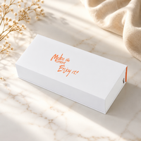 Boîte cadeau électronique magnétique de luxe avec port de charge intégré, blanc mat, logo personnalisé, vente en gros, fournisseur OEM ODM
