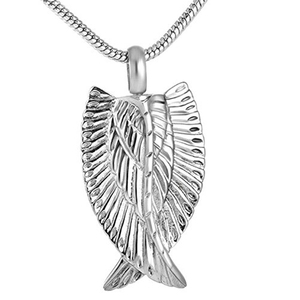 Sayap malaikat kremasi kalung Memorial abu liontin sayap kalung perhiasan pemakaman baja nirkarat Beruntung kenang-kenangan abu guci - Product Image 5