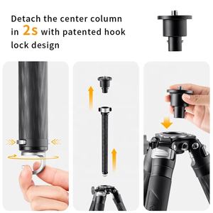 K & F <span class=keywords><strong>Concept</strong></span> X324C2 treppiede da viaggio in carbonio fotografia professionale per treppiede in fibra di carbonio - Product Image 6