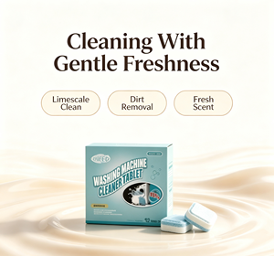 Tablettes de nettoyage pour <span class=keywords><strong>lave</strong></span>-<span class=keywords><strong>linge</strong></span> en gros, approvisionnement direct usine, nettoyage en profondeur, détartrage, désodorisation, dissolution rapide, OEM personnalisé - Product Image 3