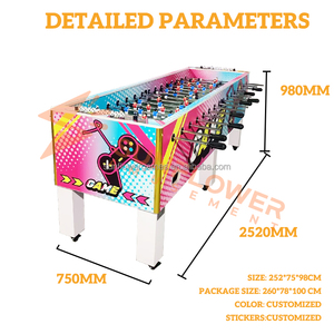 Super Large Elongated 98-Inch MDF Wood Football Game <strong>Table</strong> High Leg <strong>Table</strong> Soccer Board Pool Player Hand Wooden <strong>Foosball</strong> <strong>Table</strong> - Product Image 2