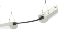 Luminaires LED fixes à capteur de 2 pieds, à intensité variable, pour éclairage d'urgence, raccordables en ligne, pour ateliers, passages d'évacuation et parkings