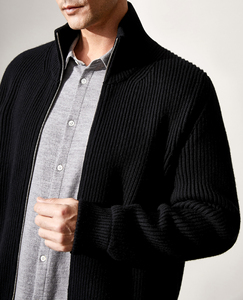 100% Tinh Khiết Cashmere Cardigan Vuông Fonda Tùy Chỉnh Áo Len Áo Cho Nam Giới Dây Kéo Đóng Cửa Cộng Với Kích Thước Mùa Thu Mùa - Product Image 5