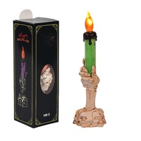 Main de fantôme électronique en coton De Long Z271 pour Halloween, alimentée par piles, lumineuse, décorative, pour usage intérieur, ambiance de fête ou maison hantée