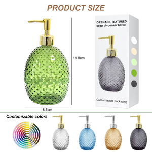 <span class=keywords><strong>Prix</strong></span> de gros, logo personnalisé, flacons en verre transparent vides de 340 ml pour shampoing, après-shampoing, distributeurs de savon liquide pour salle de bain - Product Image 2