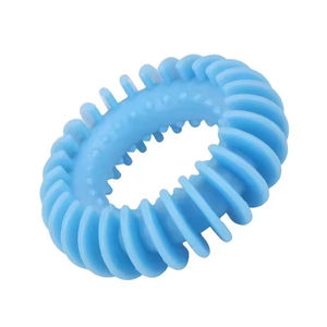 Dientes de perro de alta calidad, juguete de entrenamiento de masticación interactivo para mascotas, Collar tricolor resistente antimordida - Product Image 2