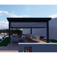 Nouvelle Pergola en Aluminium Électrique Étanche avec Lames Métalliques, Idéale pour Jardin, Pergolas et Gazebos