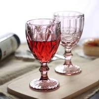 Best verkochte multi-kleurige groothandel machinaal geperste vintage blauwe glazen kelken