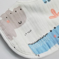 Bavoirs pour bébés unisexes en coton doux de haute qualité, imprimés avec un nouveau design personnalisé, vente en gros d'usine