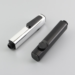 Bidet Nozzle ABS Black Electroplating High Pressure Handheld <b>Toilet</b> <b>Spray</b> <b>Gun</b> For Household Flushing - Product Image 3