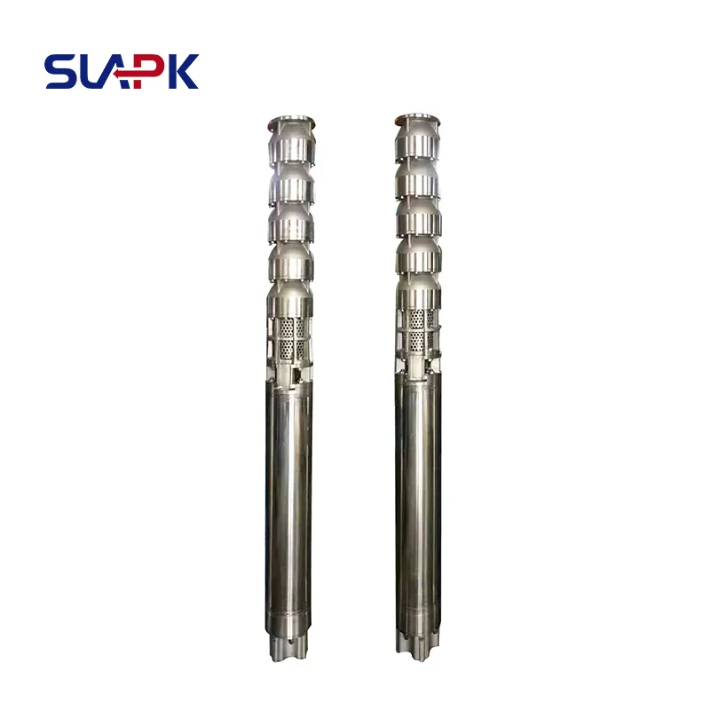 QJ 100hp 300m3/h deep well submersible water borehole pump price Stainless Steel Submersible Sea Water Pump