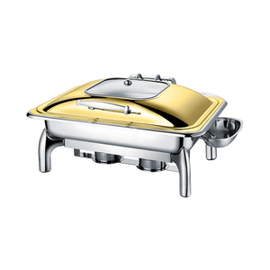 Buffet-Speisenwärmer: Modernes, luxuriöses High-End-Edelstahl-Chafing-Dish-Set für Hotels und Gastronomie - Product Image 3