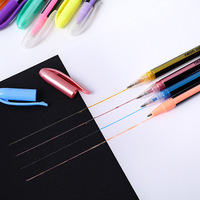 Lot de stylos gel scintillants 12 ou 48 couleurs en stock, marqueurs fluorescent 1,0 mm pour journal créatif, promotionnels en plastique